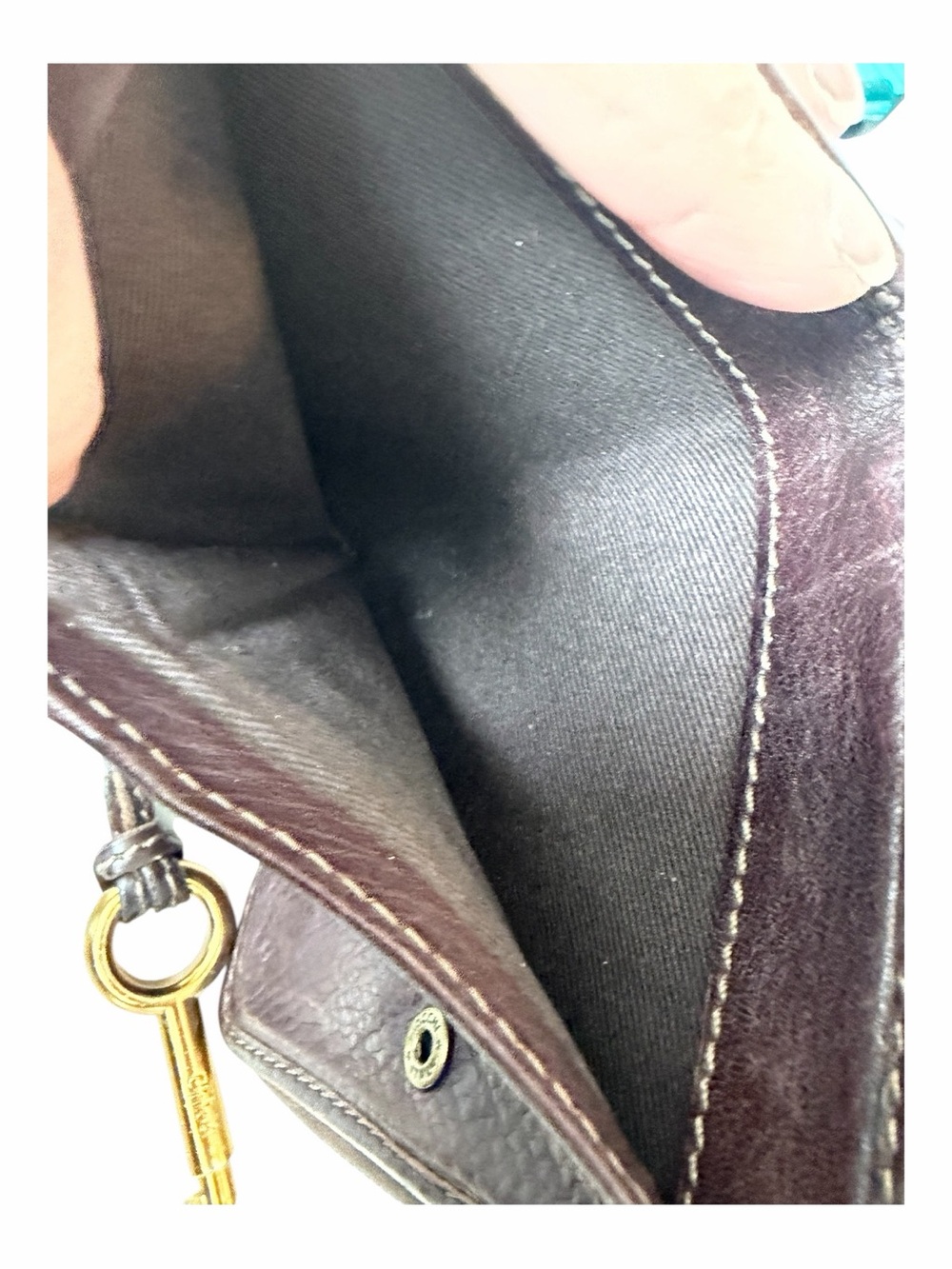 Authentic Chloé Paddington Chocolate Brown Leather Compact Zip Around Wallet - Picture 7 of 9
